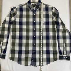 Express Modern Fit Men’s Plaid Long Sleeve Button-Down Cotton Shirt L