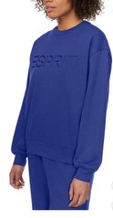 NWT Esprit Women’s Fleece Crewneck Sweatshirt 80s 90s Retro