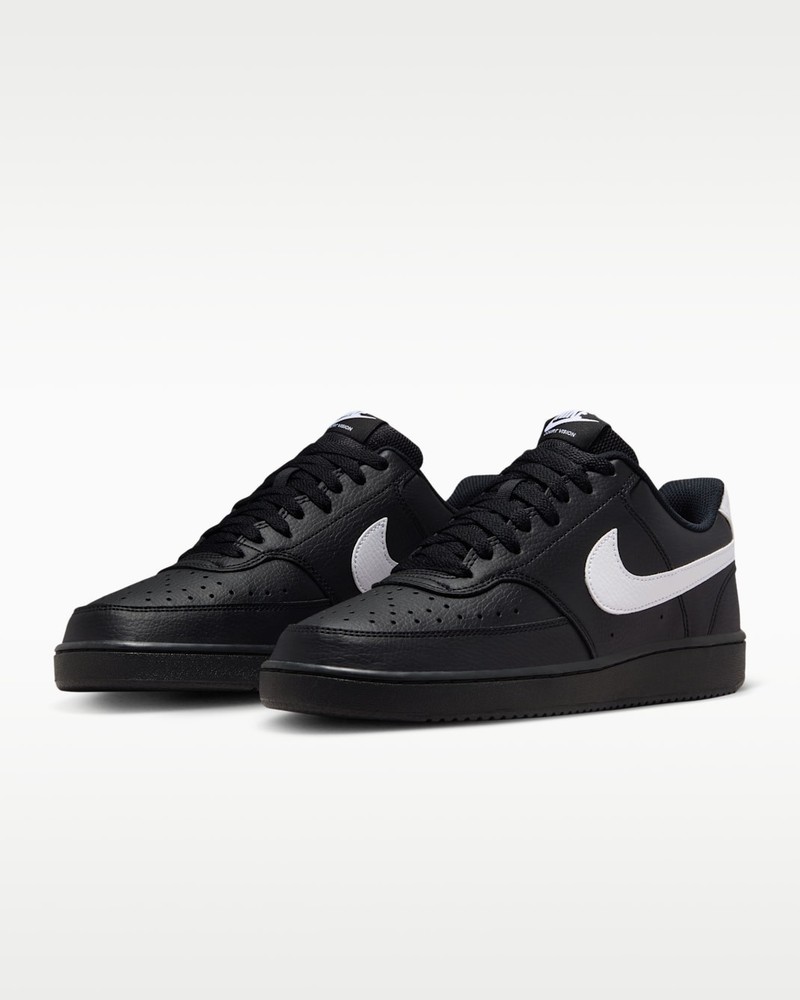 Nike Men’s COURT VISION LOW Black White FZ0630-010 Athletic Sneaker Shoes