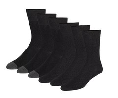 Cole Haan Men’s Casual Dress Socks Black 6 Pairs