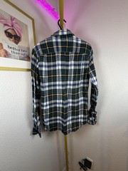 American Eagle Women’s XS Plaid Long Sleeve Button Front Shirt