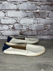 Reef White Leather Espadrilles Loafers Flats Shoes Women’s Sz 7.5M US/38EU