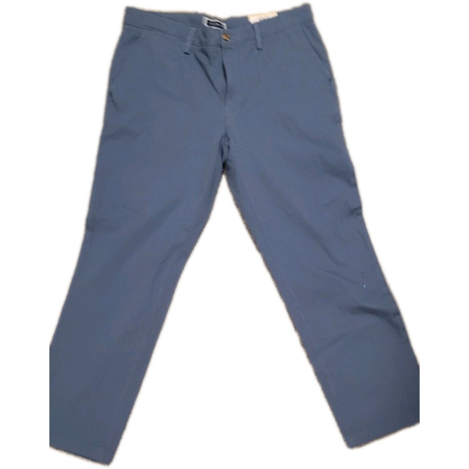 Club Room Men’s Chino Pant 33Wx30L Classic Fit 4-Way Stretch Navy Dark Blue