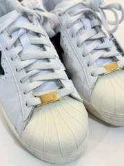 adidas Superstar x A Bathing Ape BAPE White/Black Low Top Lace-Up Sneakers
