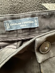 Everlane NEW Uniform Athletic Fit Performance Chino Pants Dark Gray Sz 33 x 32
