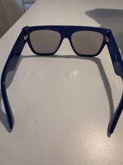 Moschino Men’s Sunglasses Blue Plastic Full Rim Browline Frame MOS165/S 0PJP XT