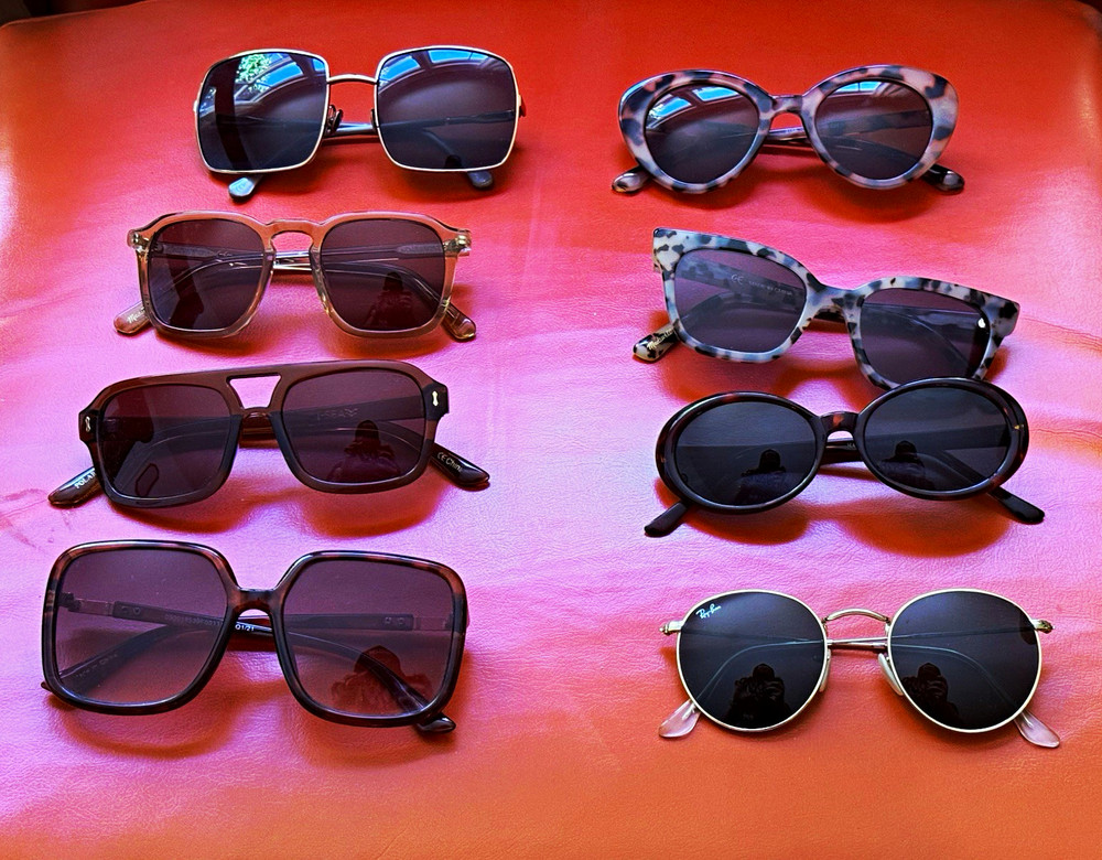Lot of 8 Sunglasses Mixed Styles Ray-Ban/Madewell/vintage – Metal/Plastic