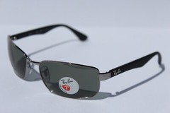 RAY-BAN RB3478 POLARIZED Sunglasses Gunmetal/G-15 Gray Green 004/58 NEW