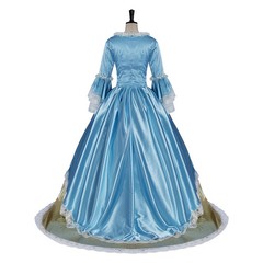 Blue Rococo Victorian Ball Gown 18th Century Marie Antoinette Costume Dresses