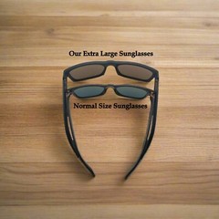 XXL Extra Large Size Polarized Sunglasses for Men Big Head Wide Frame