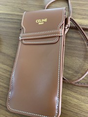 CELINE Paris Oval Sunglasses Gold Metal Frame Black Tinted Plastic Lenses