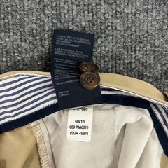 Tommy Hilfiger Chino Pants Mens Size 38×30 Beige Tailored Fit Flat Front Casual
