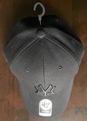 NEW 47 Brand Official New York Yankees Black/Black Baseball Hat