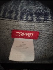 Vintage Esprit Women’s Washed Blue Denim Cropped Jacket