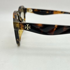 Tory Burch Womens Square Thick Full Rim Sunglasses TY7235D Tortoise