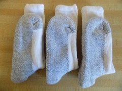 6 PACK COSTCO HEAD POWER CUSHIONED SOCKS WHITE MEN’S SIZE 9-11 CUSHION / NWOT