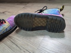Dr Martens 1460 Tie Dye Lace Up Boots Multi Suede Youth Sz M4/W5 EU36 EUC