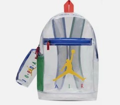 New Authentic Jordan Backpack Multicolor Clear Transparent School Limited