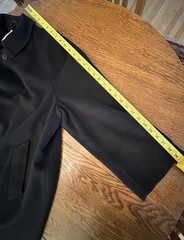 Vestimenta Black Cashmere and Wool Long Overcoat Men’s EUC