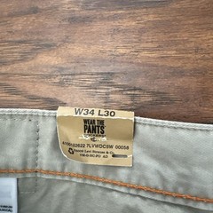 NWT Men’s Dockers Khaki Straight Fit Flat Front Pants 34×30 Cotton