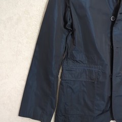 Karl LAGERFELD Elegant Jacket Men’s Navy Blue Sz.S/M US38 EU48 Shiny Nylon Rain