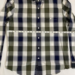 Express Modern Fit Men’s Plaid Long Sleeve Button-Down Cotton Shirt L