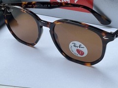 NEW Ray-Ban RB4306 710/83 Polished Light Havana/ Polarized Brown Sunglasses 54mm