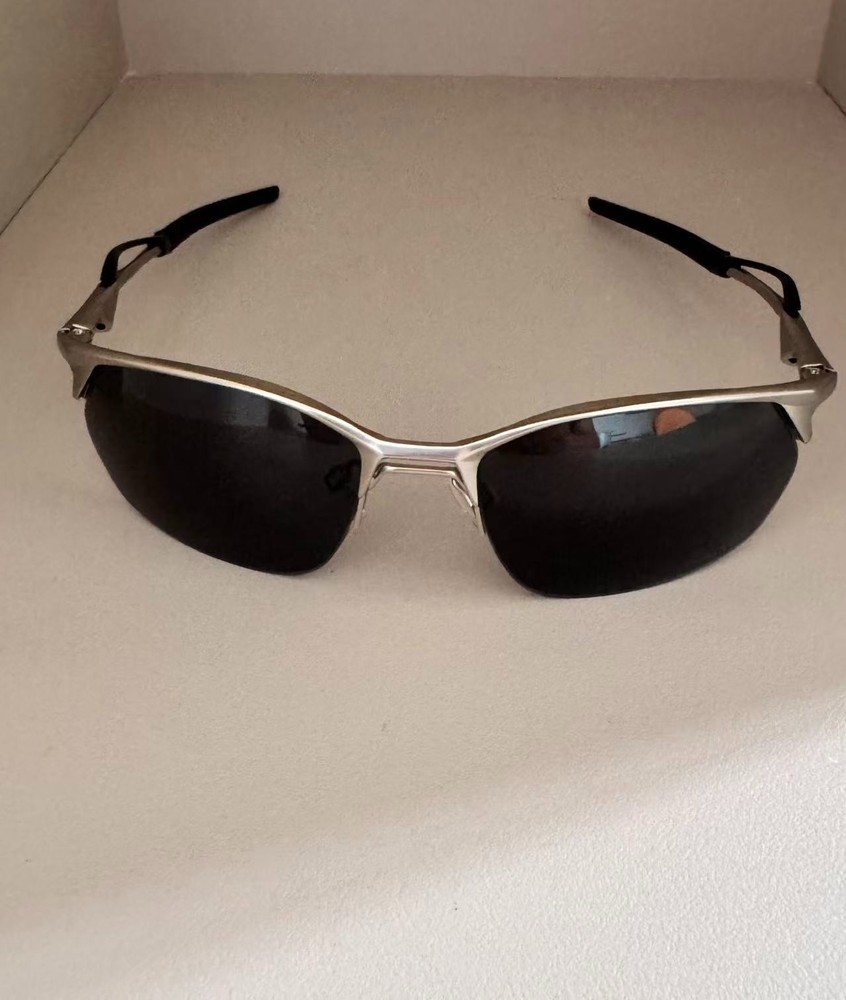 Oakley Wire Tap 2.0 OO4145 Sunglasses, Silver Frame/PRIZM Silver-Grey Lenses