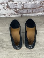 Ugg Bonnie Black Suede Rubber Sole Comfort Loafers Flats Women’s Sz 7M US/38EU