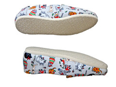 TOM CATS Light Grey Canvas Flat Slip-On Shoes Sz:7.5 M US/38 EU Brand new