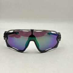 Oakley Mens Jawbreaker Full Rim Shield Sunglasses OO9290 Gray Ink