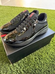 Prada America’s Cup Black Sneakers Men’s sports shoes Free Shipping