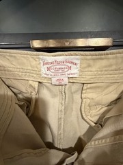C.C. Filson Co Men’s Beige Cotton Twill Chino Pants Regular Fit 34W Pockets