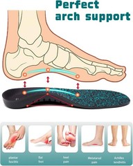 220+ Lbs Heavy Duty Support Plantar Fasciitis Insoles Arch Support Work Boot Sh