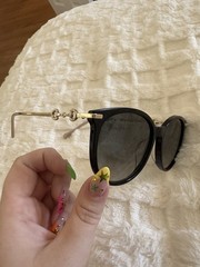 GUCCI GG0885SA-001 Black Grey Italy Authentic Full Rim Sun