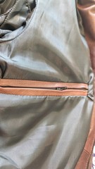 Men’s Safari-Style Brown Leather Jacket, Size ITA 48/US 38/M, Made in Italy