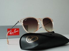 Ray-Ban Erika Color Mix RB4171 54mm Brown Gradient Transparent Brown Sunglasses