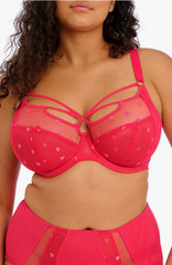 $68 Elomi EL4353 Sachi Full Figure Underwire Plunge Bra, Size US 38M – UK 38J