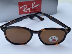 NEW Ray-Ban RB4306 710/83 Polished Light Havana/ Polarized Brown Sunglasses 54mm