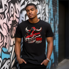 Shirt To Match Jordan 4 Toro Bravo Sneaker Tees-TORO Black Unisex Tees