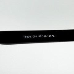 Tom Ford TF906 Square Sunglasses Black Frame Grey Lens 56-17-145 Men