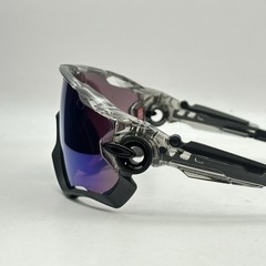 Oakley Mens Jawbreaker Full Rim Shield Sunglasses OO9290 Gray Ink