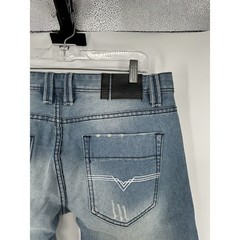 Diesel Larkee Straight Leg Regular Fit Medium Wash Distressed Jeans Size 33×32