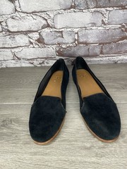 Ugg Bonnie Black Suede Rubber Sole Comfort Loafers Flats Women’s Sz 7M US/38EU