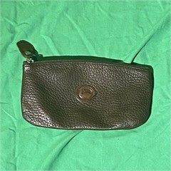 Dooney & Bourke Brown Zip Wallet w/ Logo Emblem, Solid, Women’s