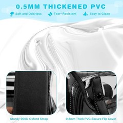 Clear Backpack Heavy Duty Transparent Bookbag, PVC See Through Backpack with …