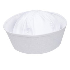 Sailor Hat White Military US Navy Cotton Dixie Cup Yacht Cap Sailing Nautical