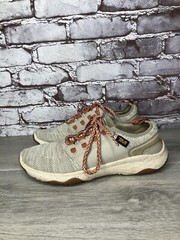 Teva Arrowood 2 Plaza Beige Taupe Knit Athletic Low Sneakers Women Sz 7M US/38EU