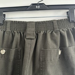 David Taylor Men’s Khaki Pants Cotton Blend Elastic Back Waist Gray Sz 34×29