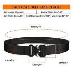 MEN Casual Military Tactical Army Adjustable Quick Release Belts Pants Waistband